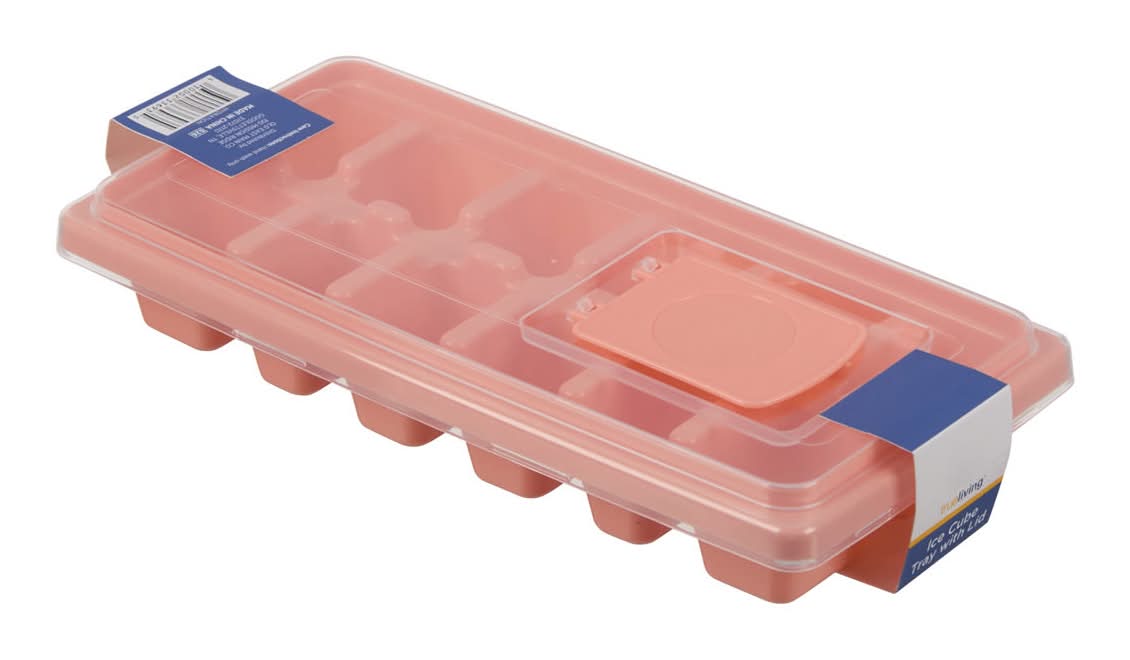 TrueLiving Ice Cube Tray With Lid, Assorted