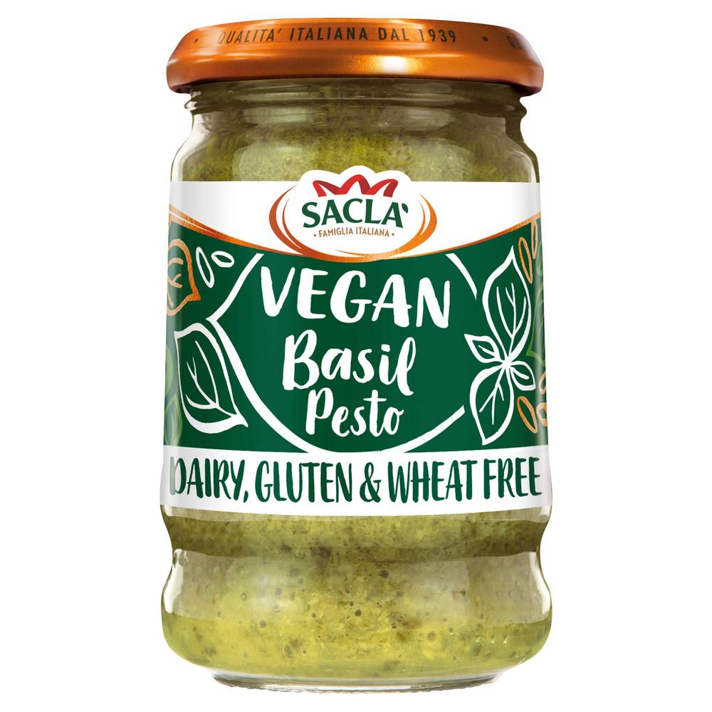 Sacla' Vegan Basil Pesto 190g