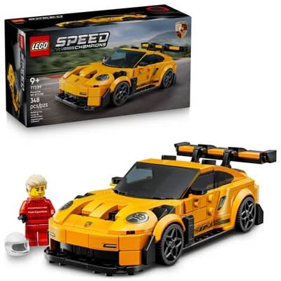 LEGO Speed Champions Porsche 911 Gt3 Rs Super Car Building Toy Set