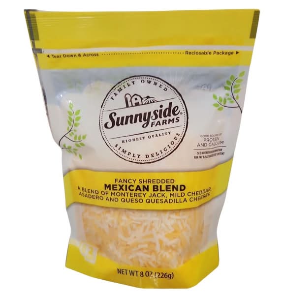 Sunnyside Farms Fancy Shredded Mexican Cheese Blend (8 oz)