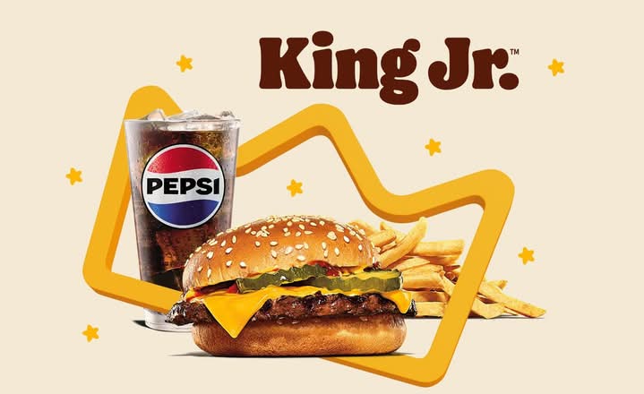 King Jr Hamburguesa con queso