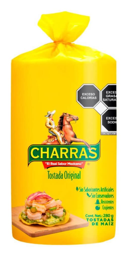 Charras · Tostadas de maíz original