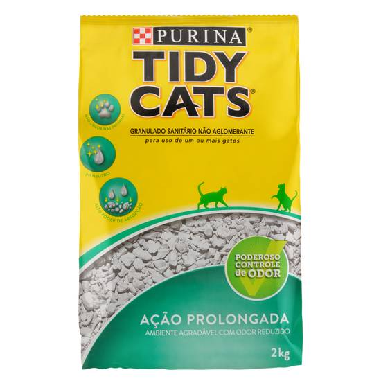 Purina granulado sanitário não aglomerante para gatos tidy cats (2kg)