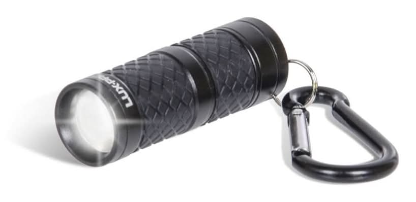 Lux-Pro Black/Matte Metal Keychain Light