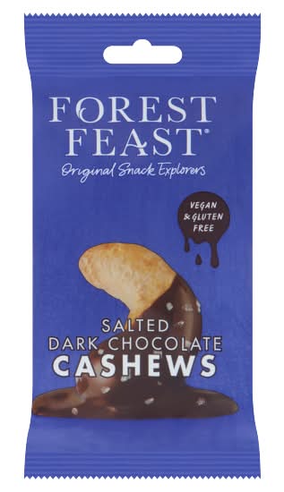 Forest Feast Salted Dark Chocolate Cashews (40g)