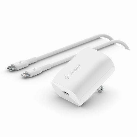 Belkin Wall Charger With Usb-C To Lightning Cable
