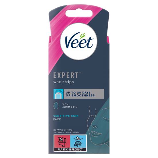 Veet Expert Wax Strips With Almond Oil (20 ct)