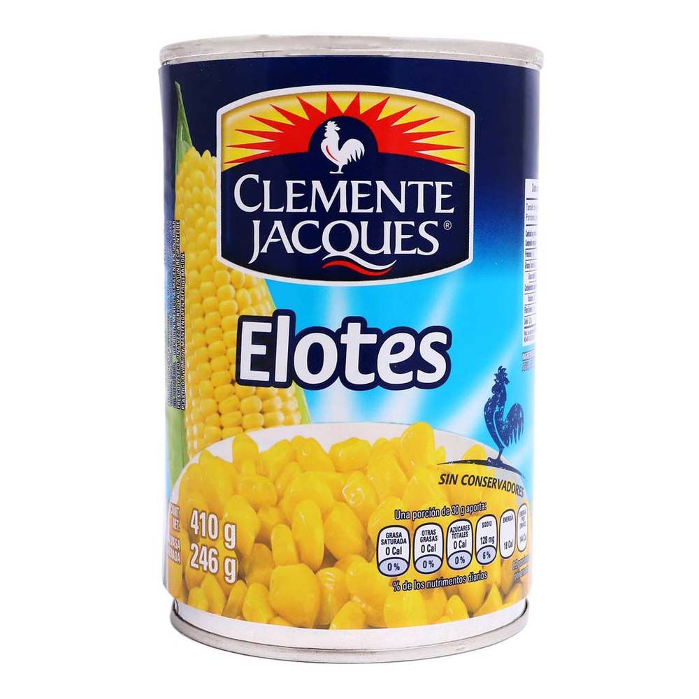 Clemente jacques granos de elote dorados en lata  (lata 410 g)