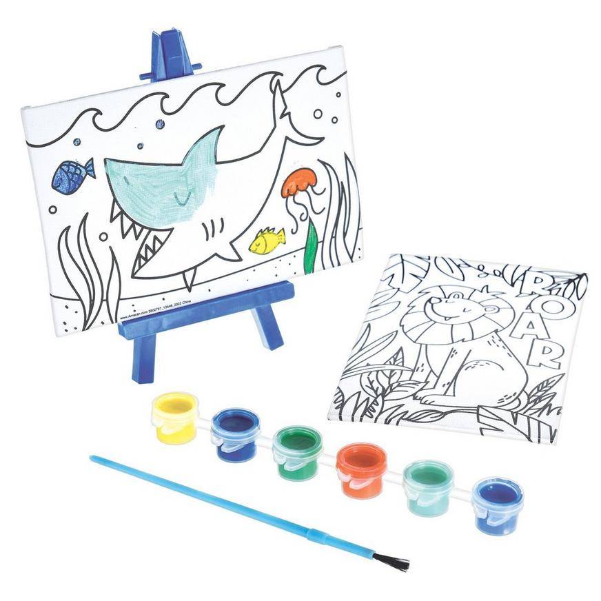 Party City Animal Color Your Own Canvas Kit