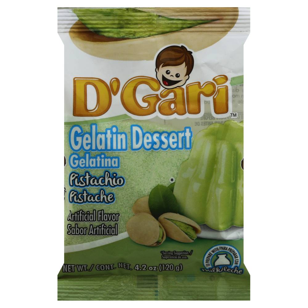 D'Gari Pistachio Gelatin Dessert Mix (4.2 oz)