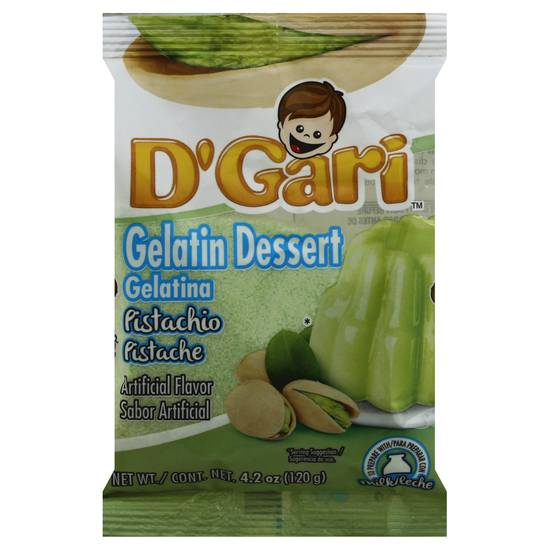 D'gari Pistachio Gelatin Dessert Mix (4.2 oz)