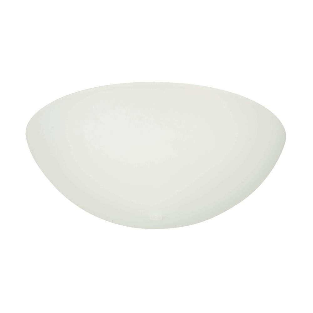 Project Source 3.25-in x 9.75-in Bowl White Frost Flush Mount Light Shade with 1-in Setscrew fitter | K9CFW