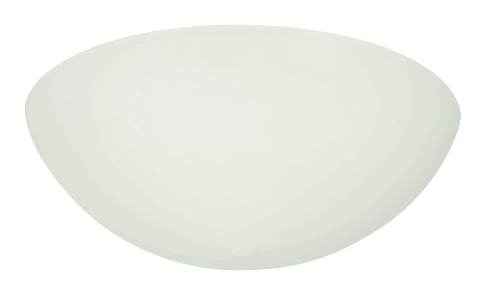 Project Source 3.25-in x 9.75-in Bowl White Frost Flush mount light shade with 1-in Fitter (Setscrew Fitter)