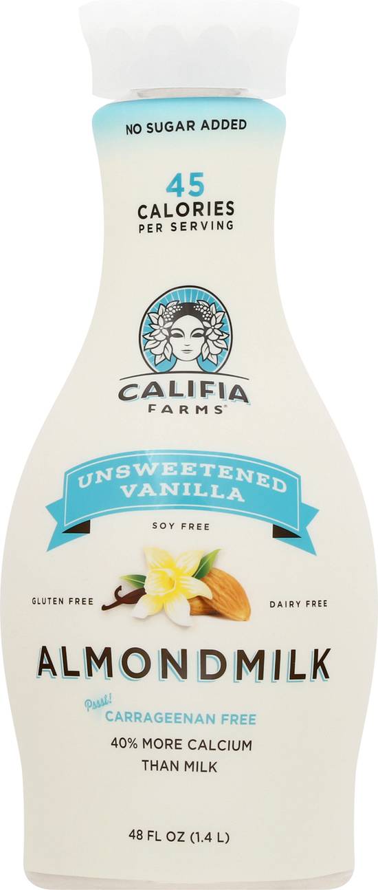 Califia Farms Unsweetened Vainilla Almond Milk (48 fl oz)