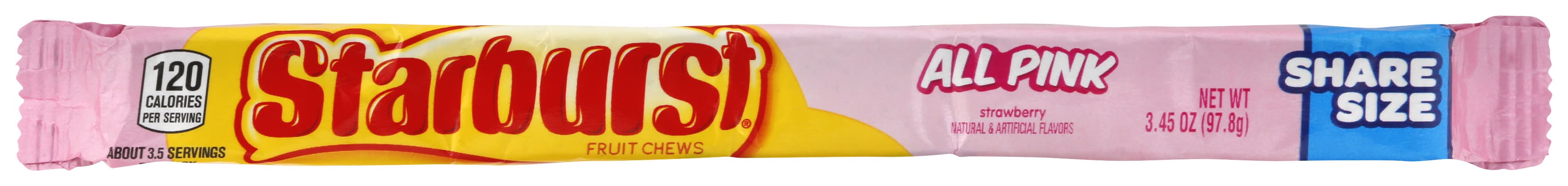 Starburst Fruit Chews Share Size, Strawberry (3.45 oz)
