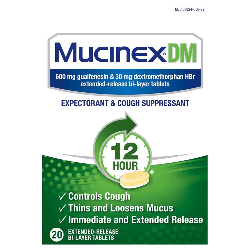 Mucinex Dm Expectorant & Cough Suppressant Tablets (20 ct)