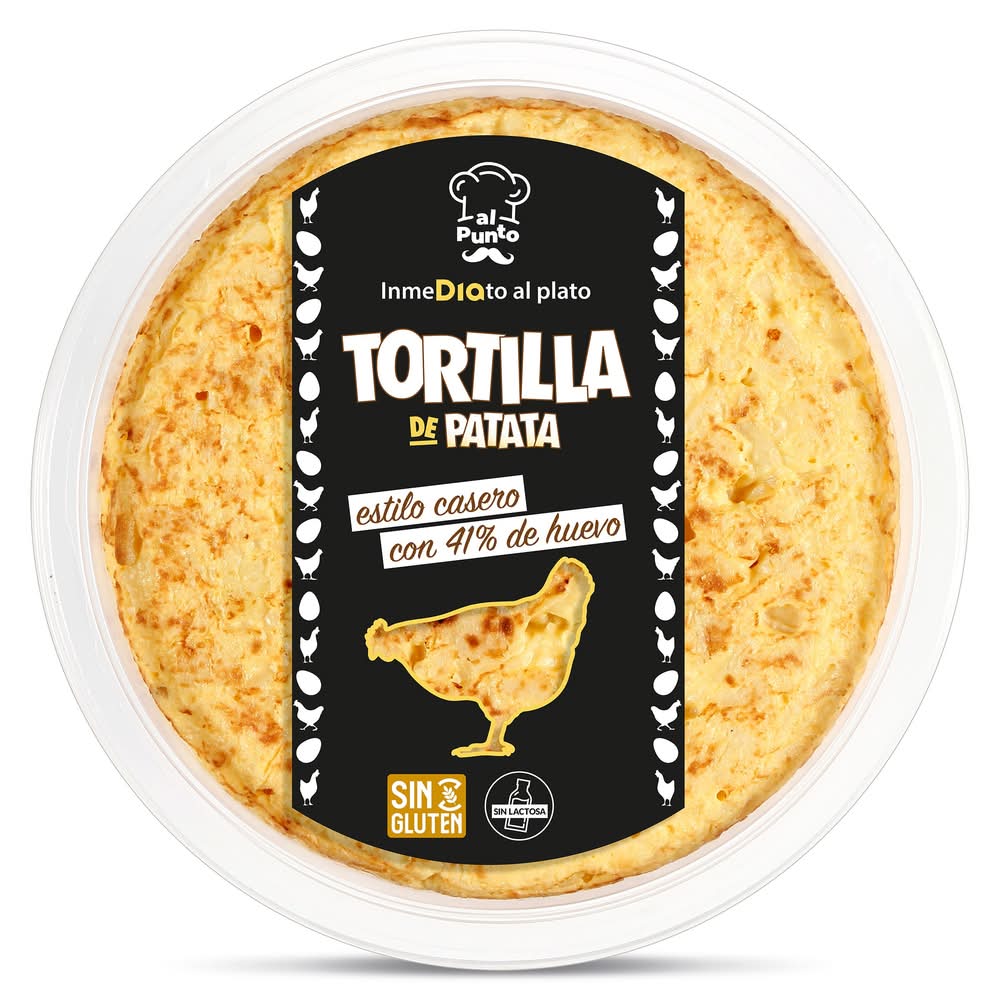Tortilla De Patata Fresca Al Punto Dia Bandeja 600 G