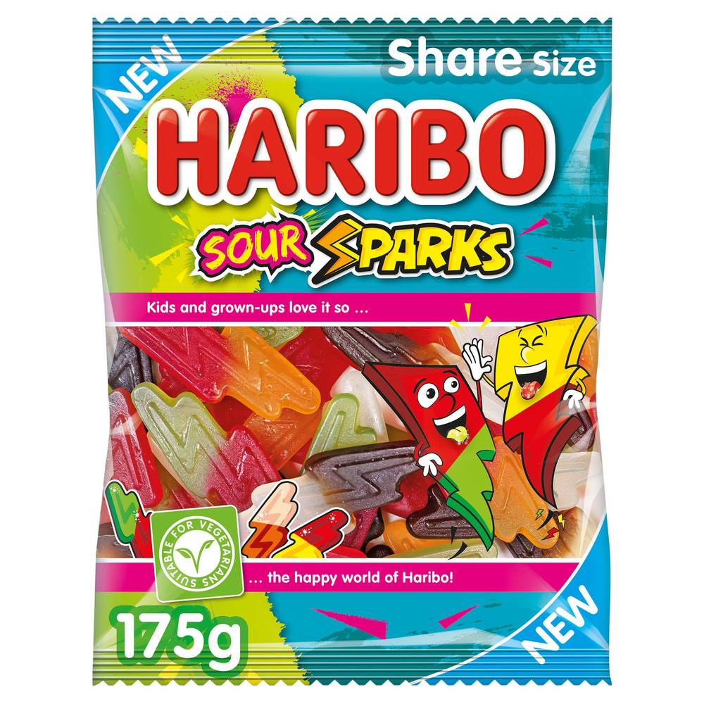 Haribo Sour Sparks Sweets Bag 175g