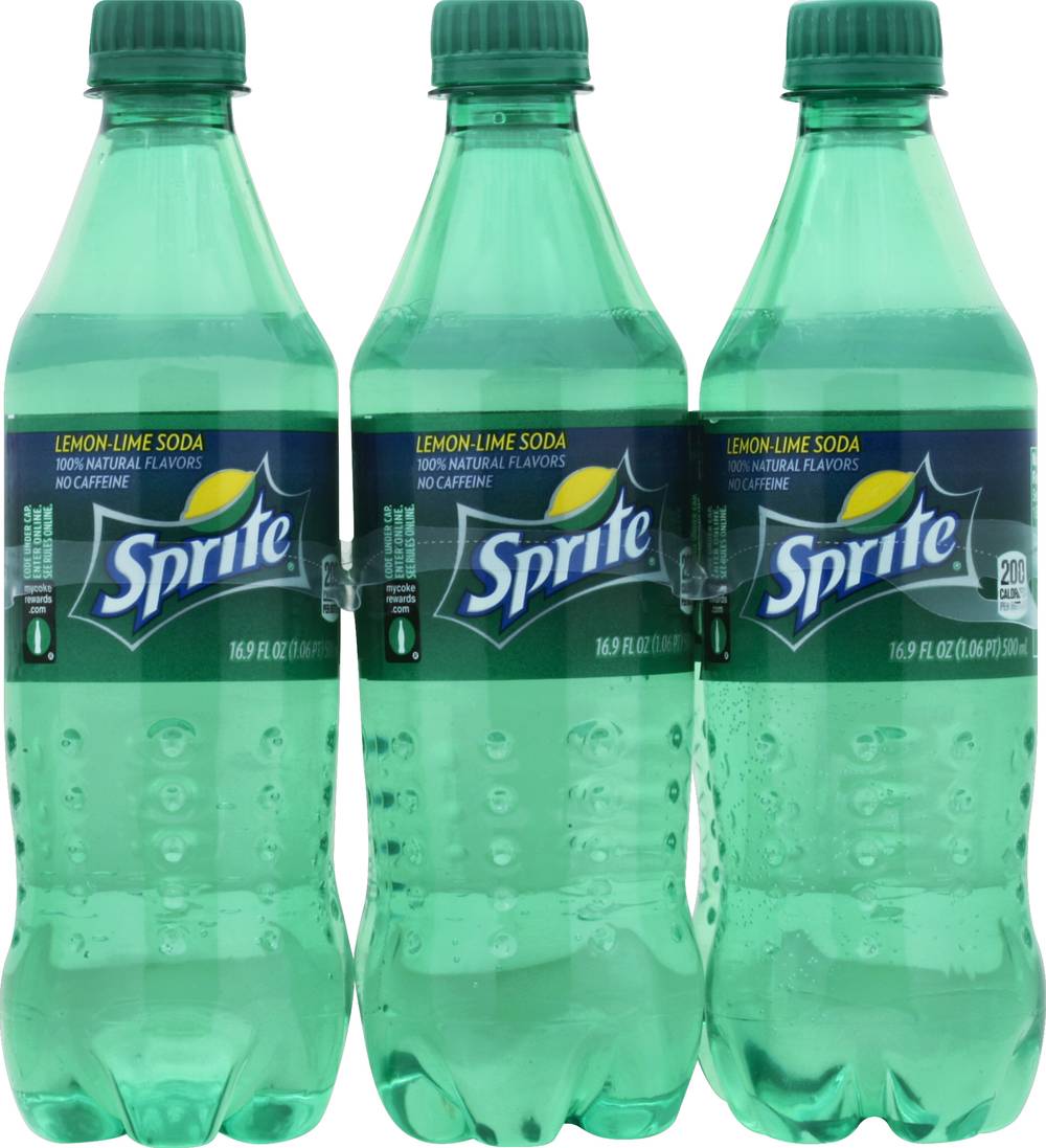 Sprite Soda, Lemon-Lime (6 x 16.9 fl oz)