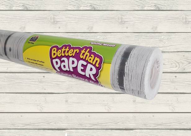 Teacher Created Resources White Wood Better Than Paper Bulletin Board Roll