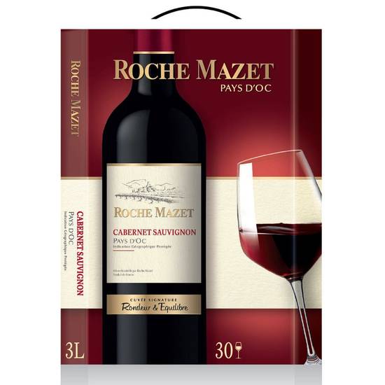 Vin rouge cabernet sauvignon Roche  mazet 3l