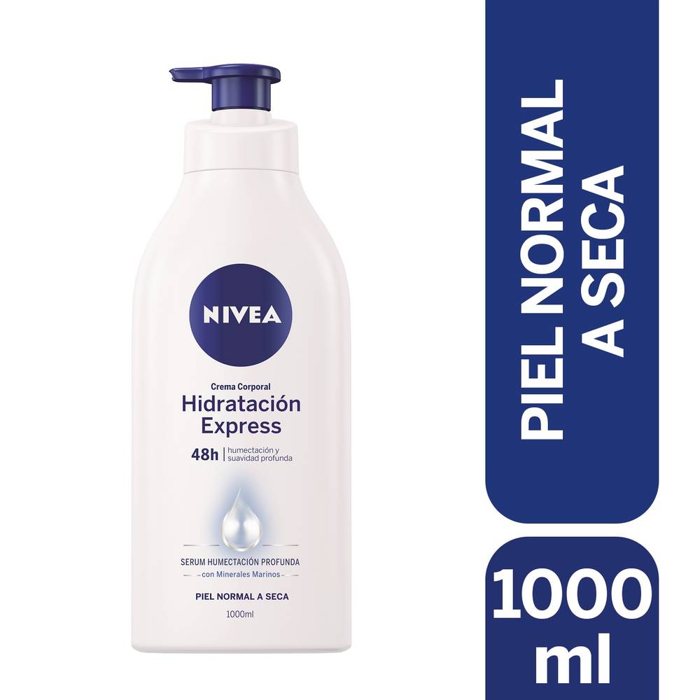 Nivea crema corporal hidratación express (1000 ml)