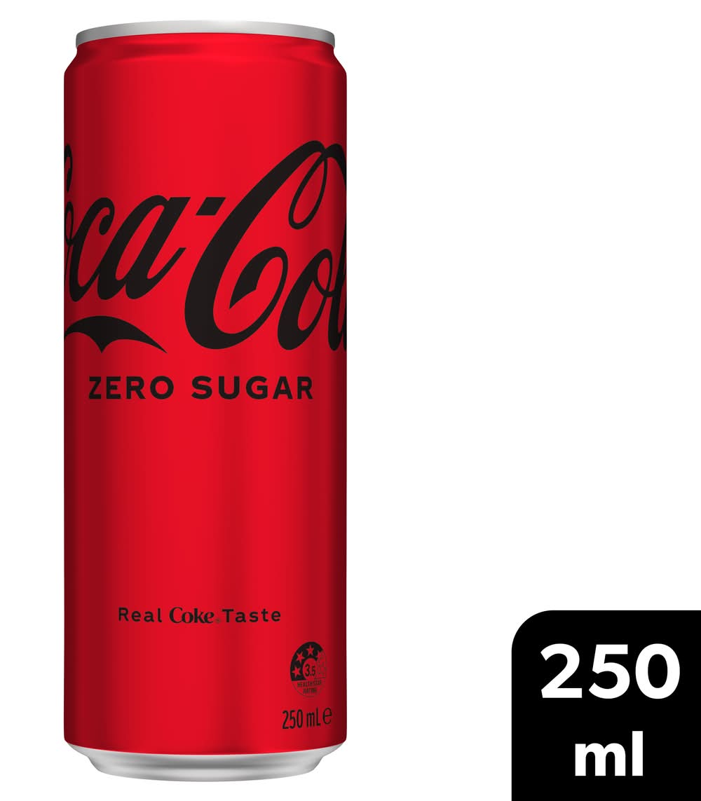 Coca-Cola Zero Sugar Soda (250mL)