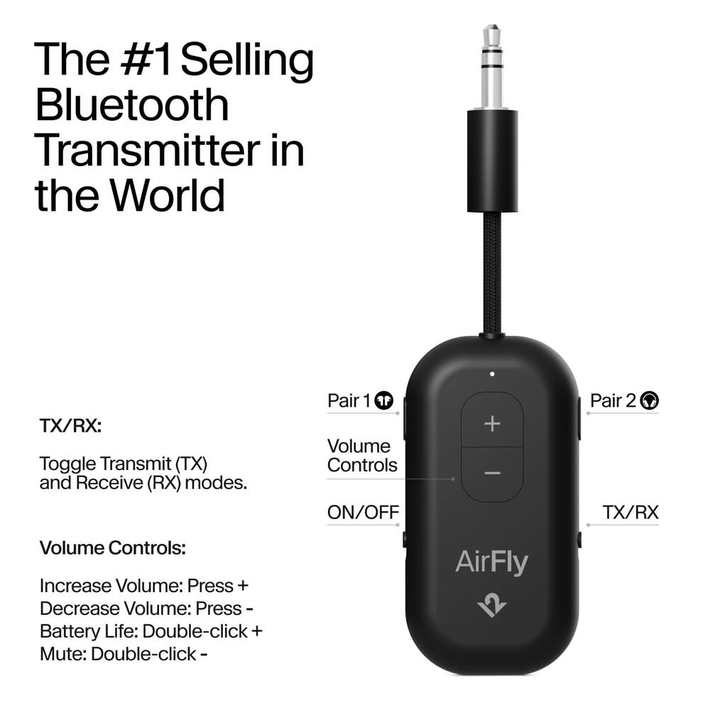 Twelve South Airfly Pro 2 Bluetooth Transmitter Delivery Near Me