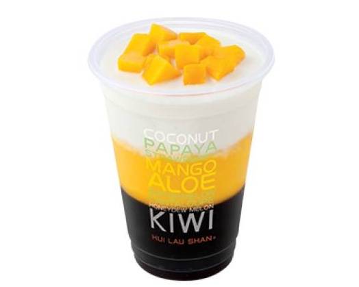 A9 Mango coconut slush with grass jelly