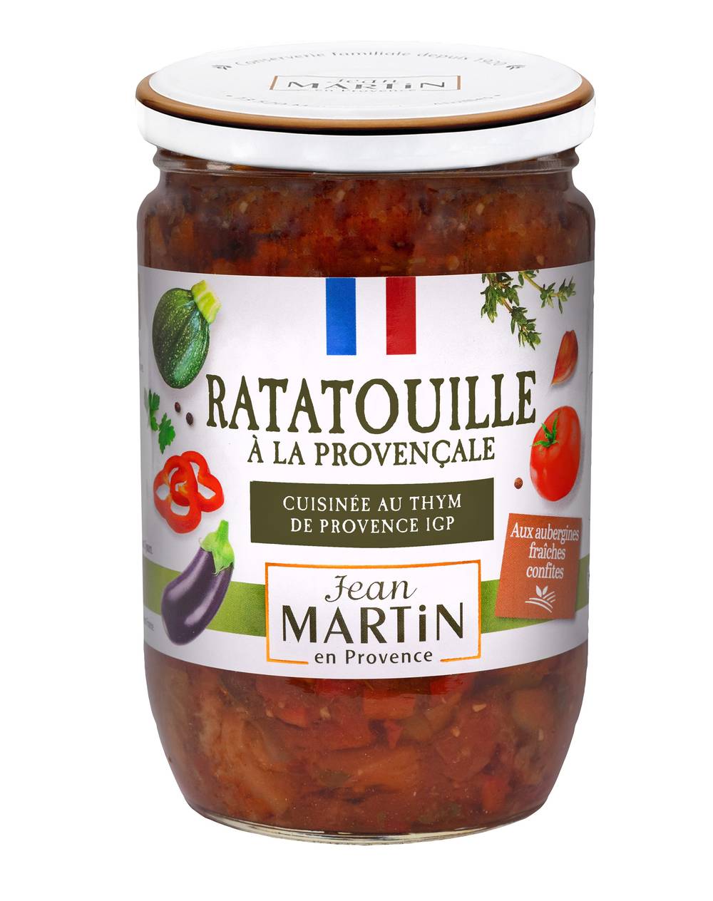 Jean Martin - Ratatouille provençale légumes confits au thym