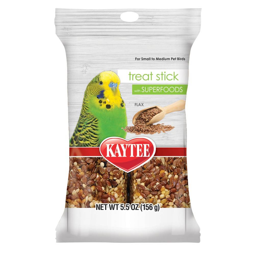 Kaytee Flax Treat Stick With Superfood For Birds (5.5 oz)