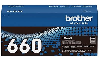 Brother TN-660 Black High Yield Toner Cartridge, Print Up to 2,600 Pages