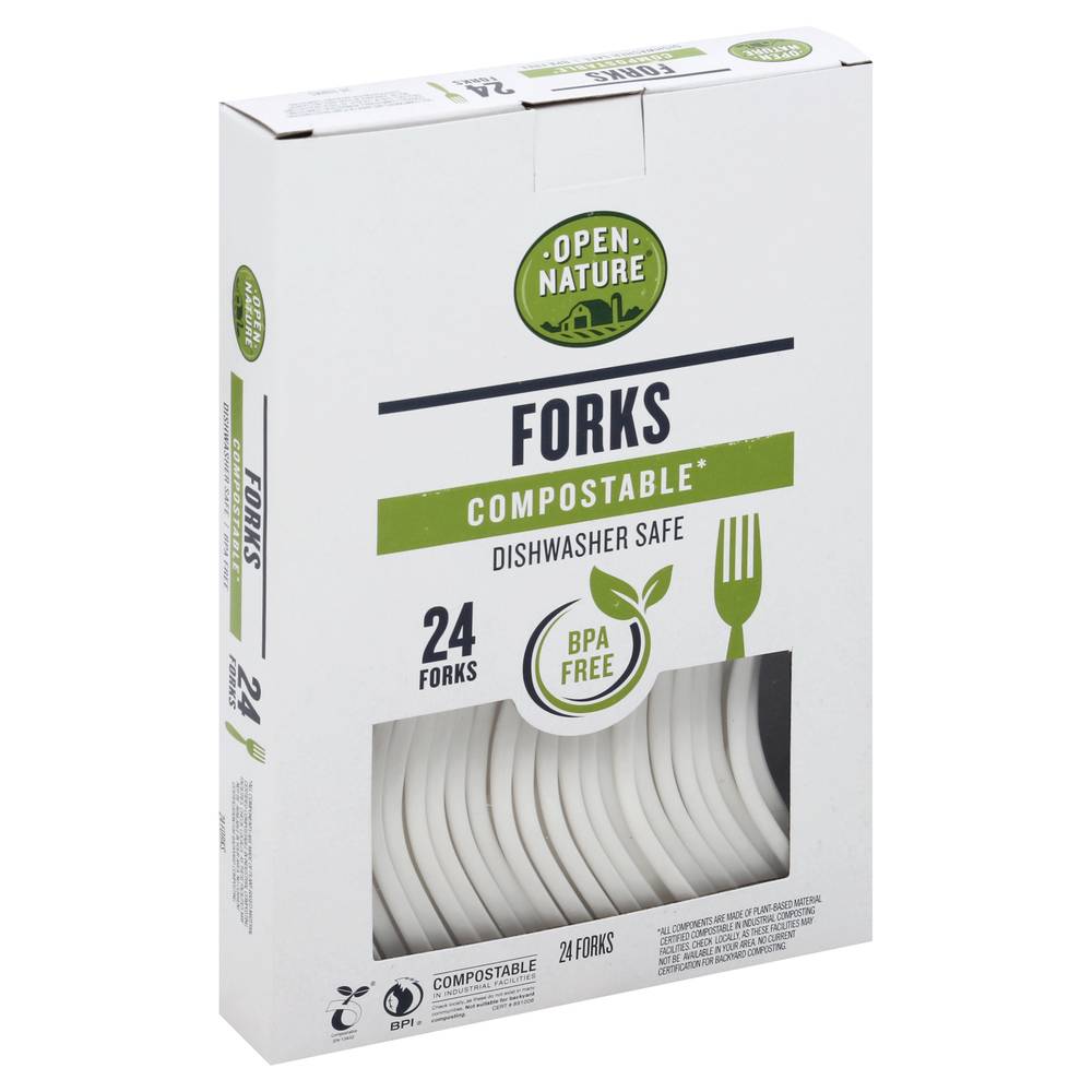 Open Nature Compostable Forks (24 ct)