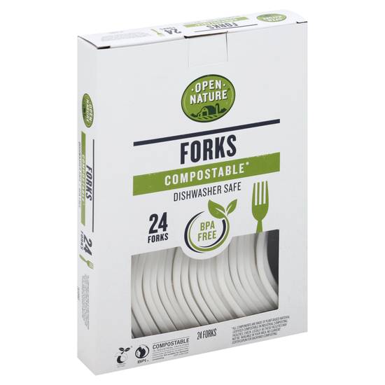 Open Nature Compostable Forks (24 ct)