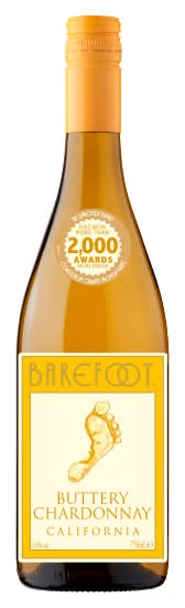 Barefoot 2019, Buttery Chardonnay White Wine (750ml)