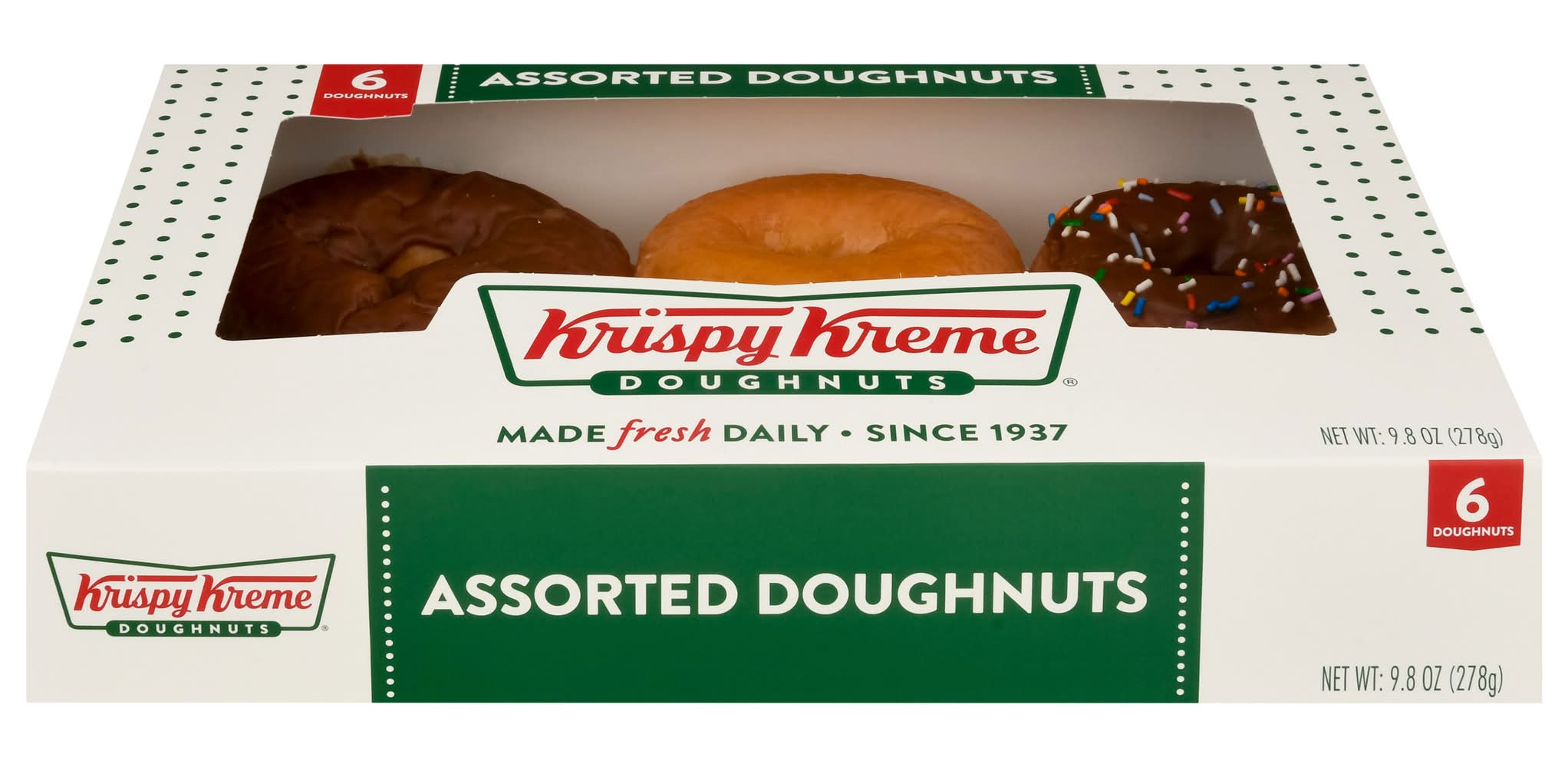 Krispy Kreme Doughnuts, Assorted (9.8 oz, 6 ct)