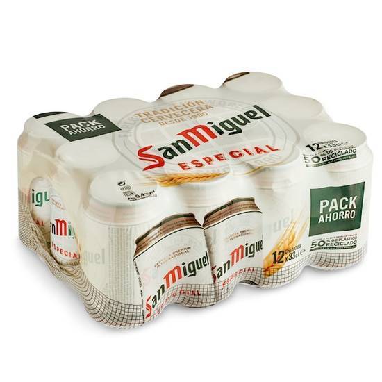 Cerveza San Miguel lata 12 x 33 cl