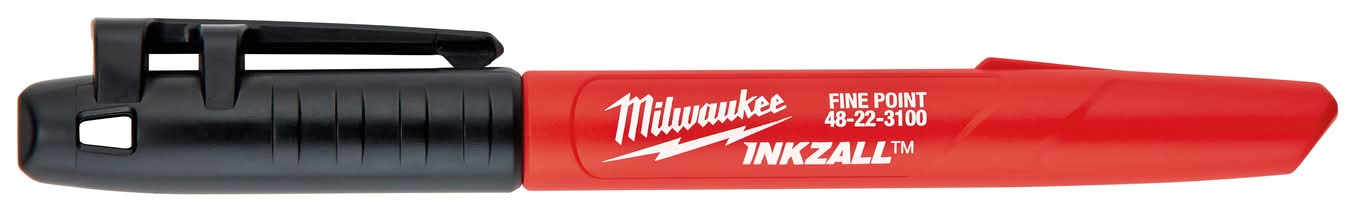 Milwaukee Inkzall Black Fine Tip Jobsite Marker 1 Pk