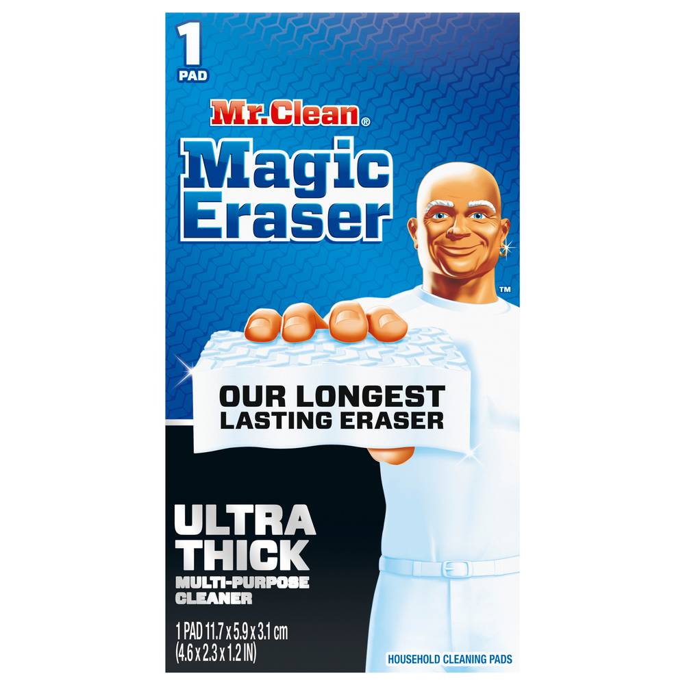 Mr. Clean Magic Eraser Ultra Thick Multi Purpose Cleaner, 4.6*2.3*1.2 IN