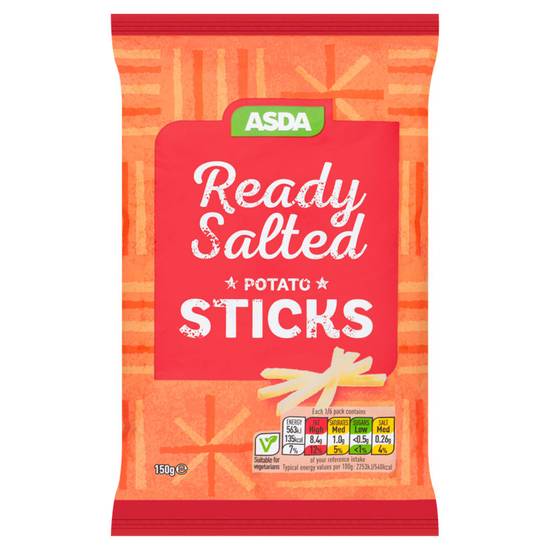 Asda Ready Salted Potato Sticks 150g