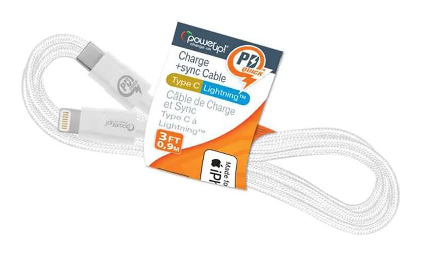 Power Up USB Lightning Charger Sync Cable