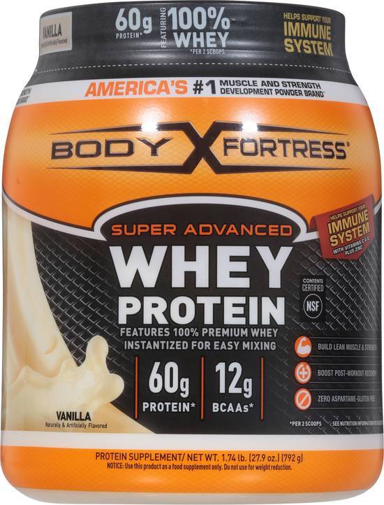 Body Fortress Super Advanced Whey Protein Powder (1.74 lb) (vanilla)