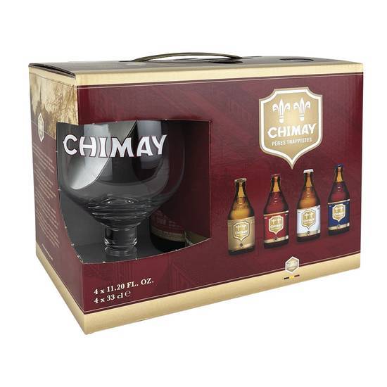 Chimay Quadriology Sampler pack With Glass (4 ct, 11.2 oz)