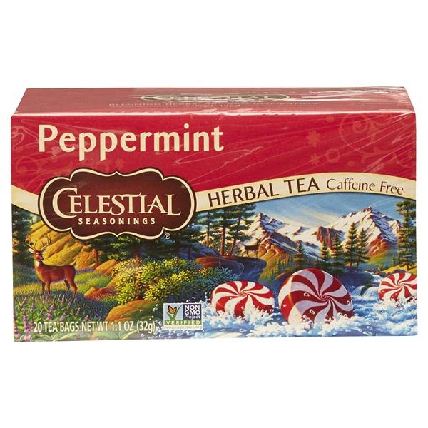 Celestial Seasonings Peppermint Herbal Tea Bags (20 x 1.55 g)