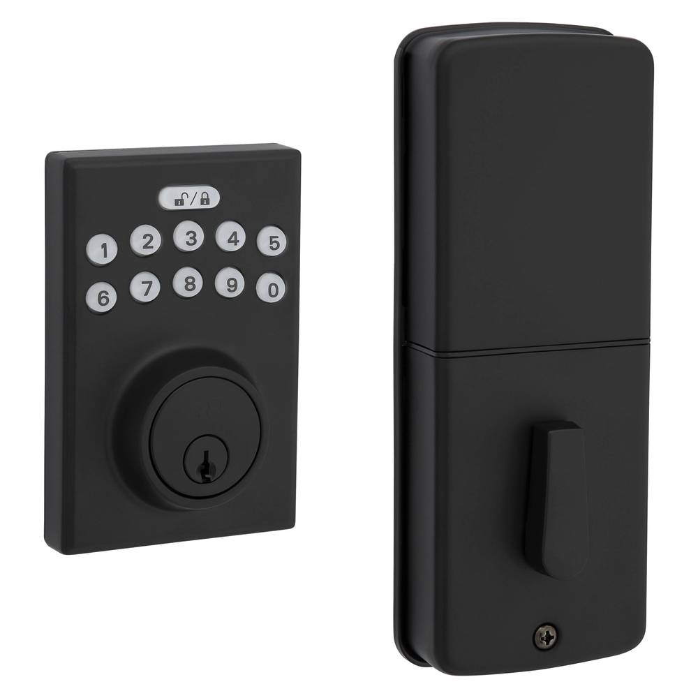 RELIABILT Bragg Matte Black Electronic Deadbolt with Keypad | 90180-040