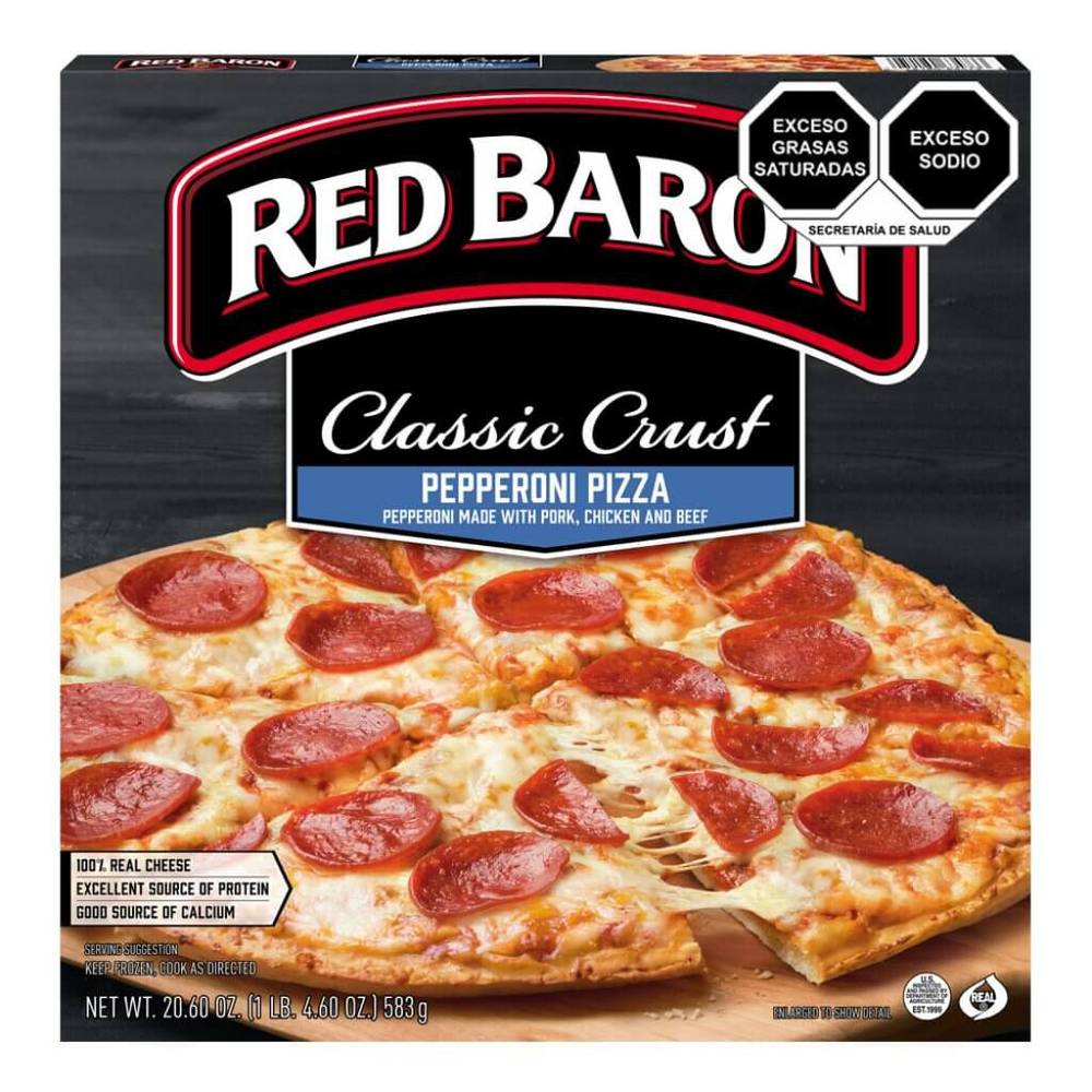 Red baron pizza clásica pepperoni (583 g)
