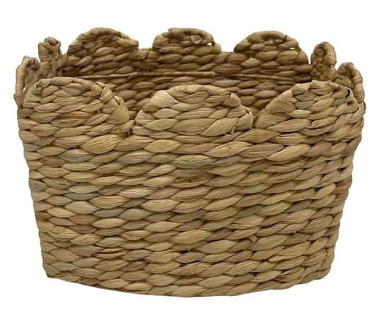 Small Water Hyacinth Scallop Basket By Ashland