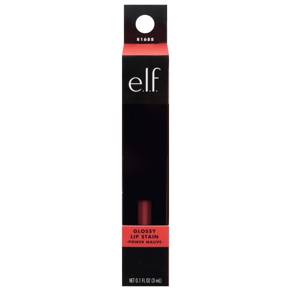 e.l.f. Glossy Lip Stain Power Mauve, Power Mauve (0.1 fl oz)