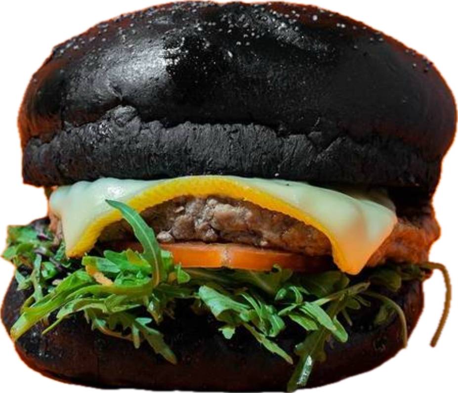 🍔Mountain black burger🍔