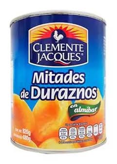 Clemente Jacques · Mitades de durazno en almíbar (820 g)